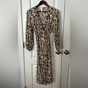 H&M Floral Wrap Dress - Size Medium
